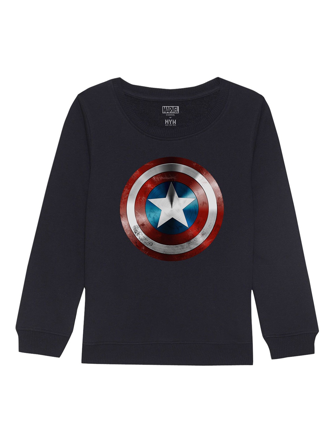

Marvel by Wear Your Mind Kids Navy Blue Printed Sweatshirt