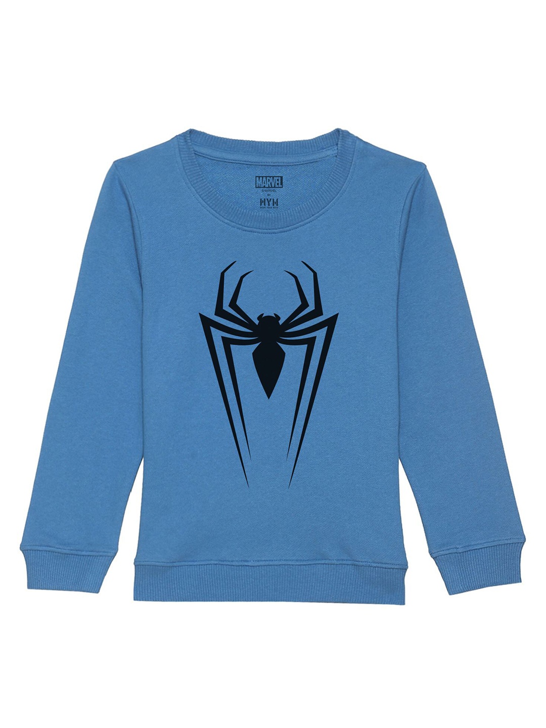 

Marvel by Wear Your Mind Kids Blue Printed Sweatshirt