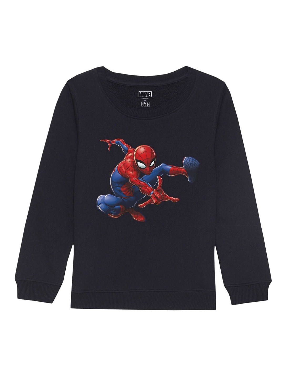 

Marvel by Wear Your Mind Kids Navy Blue Printed Sweatshirt