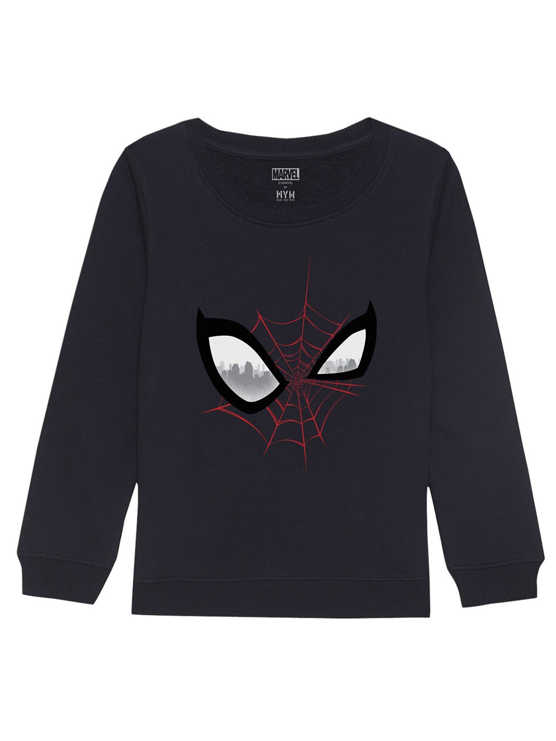 

Marvel by Wear Your Mind Kids Navy Blue Printed Sweatshirt