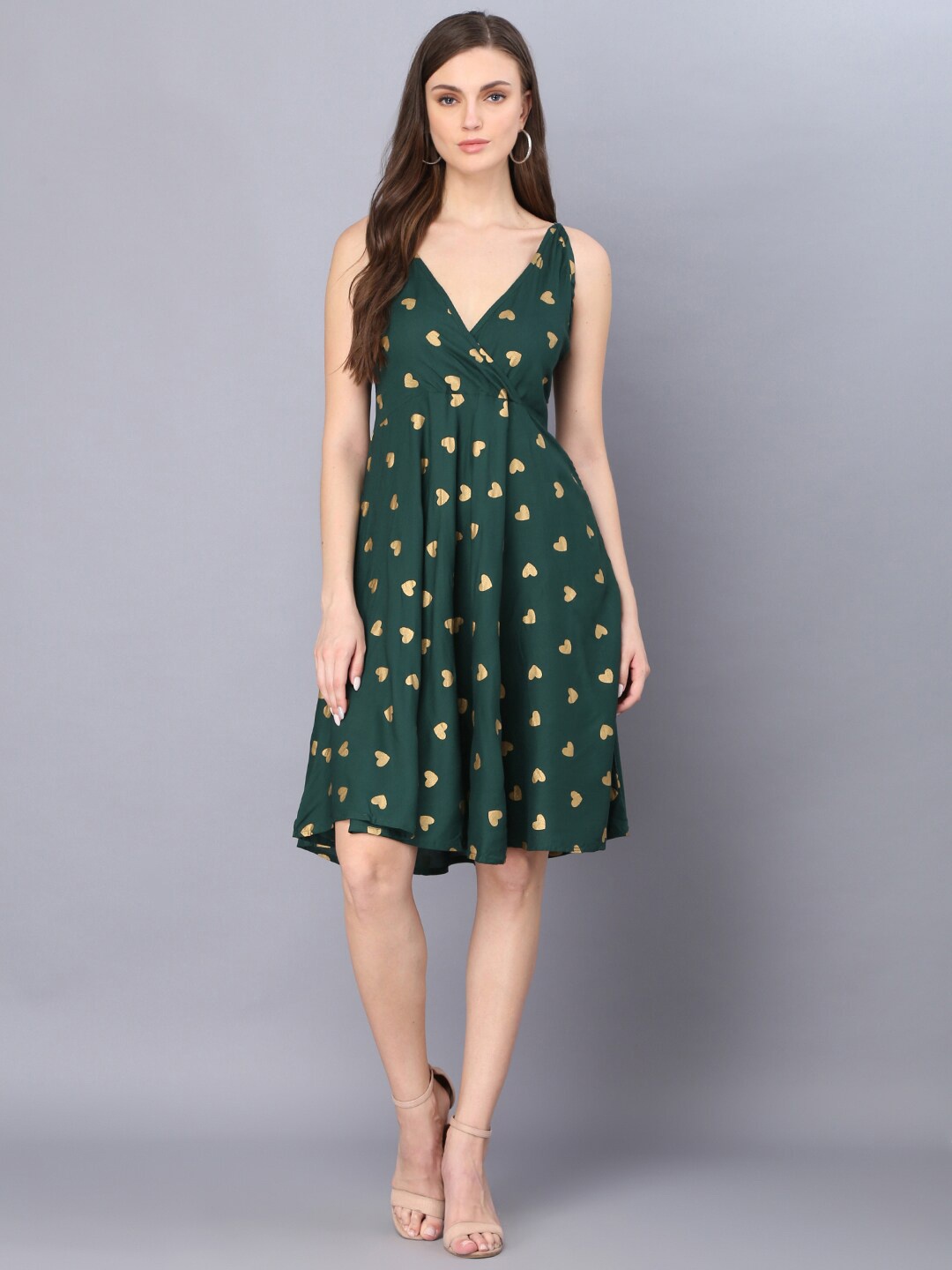

God Bless Women Dress, Green