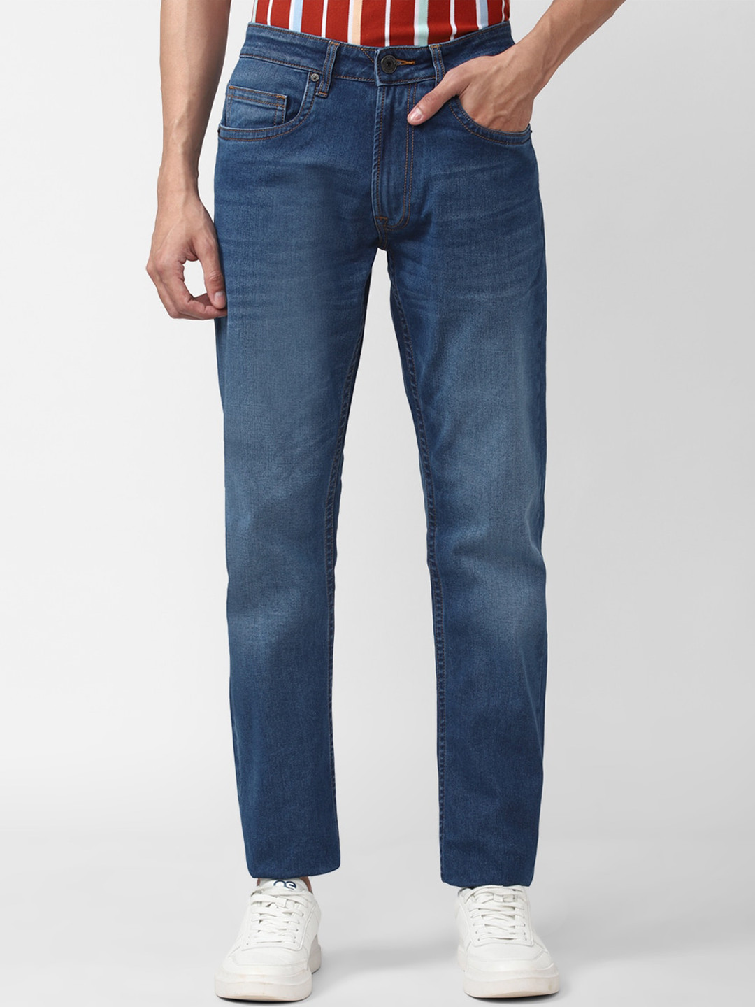 

Peter England Casuals Men Blue Slim Fit Light Fade Jeans