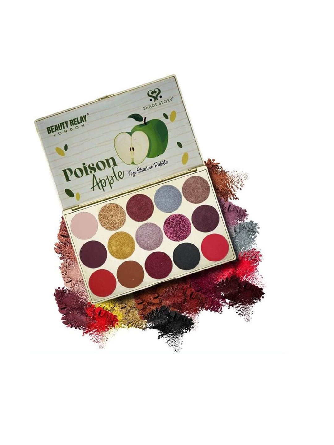 

BeautyRelay London Shade Story Eyeshadow Palette 45 g - Poison Apple, Multi