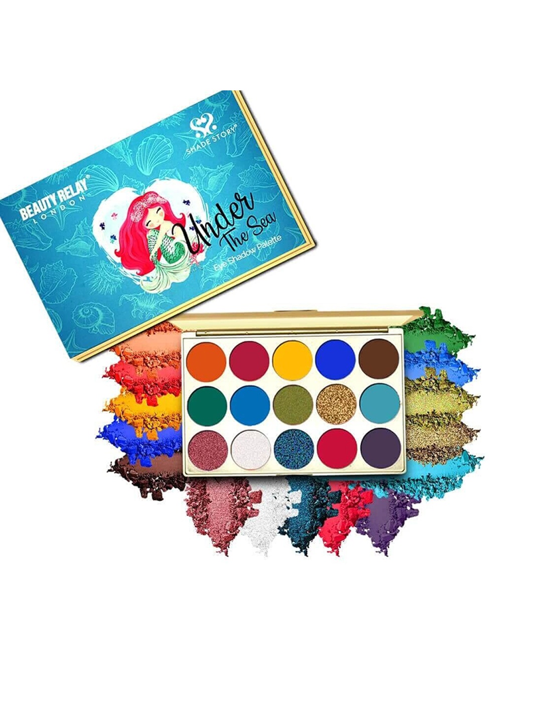 

BeautyRelay London Shade Story Eyeshadow Palette 45 g - Under The Sea, Multi