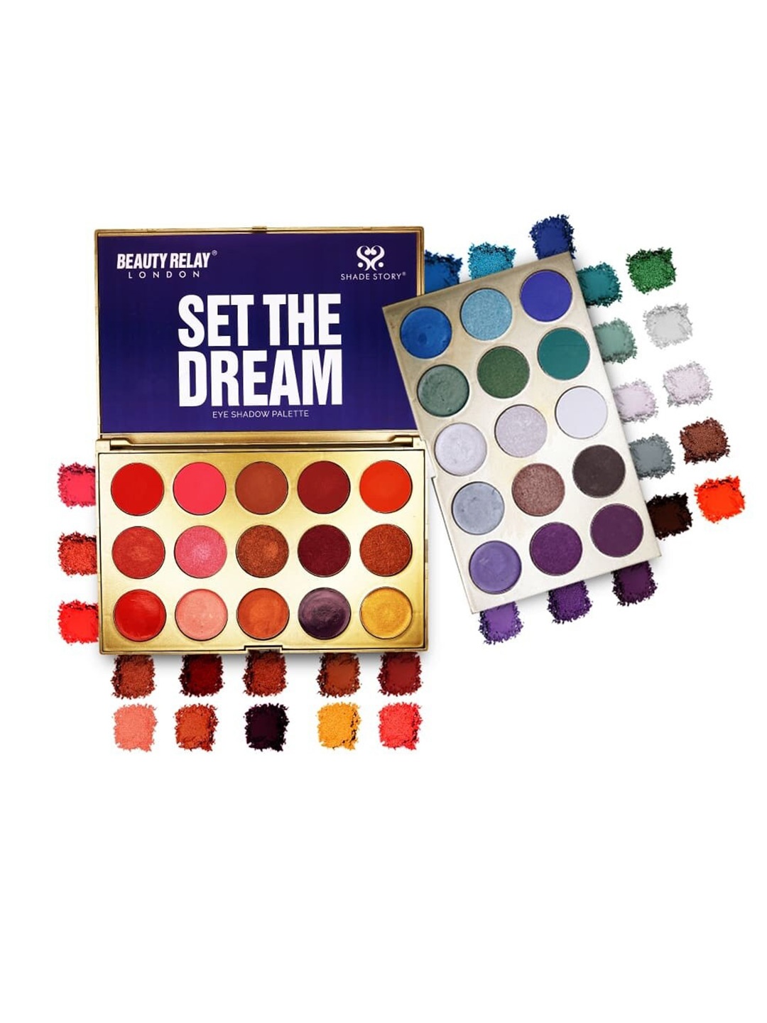 

BeautyRelay London Shade Story Eye Shadow Palette 90 g - Set The Dream, Multi