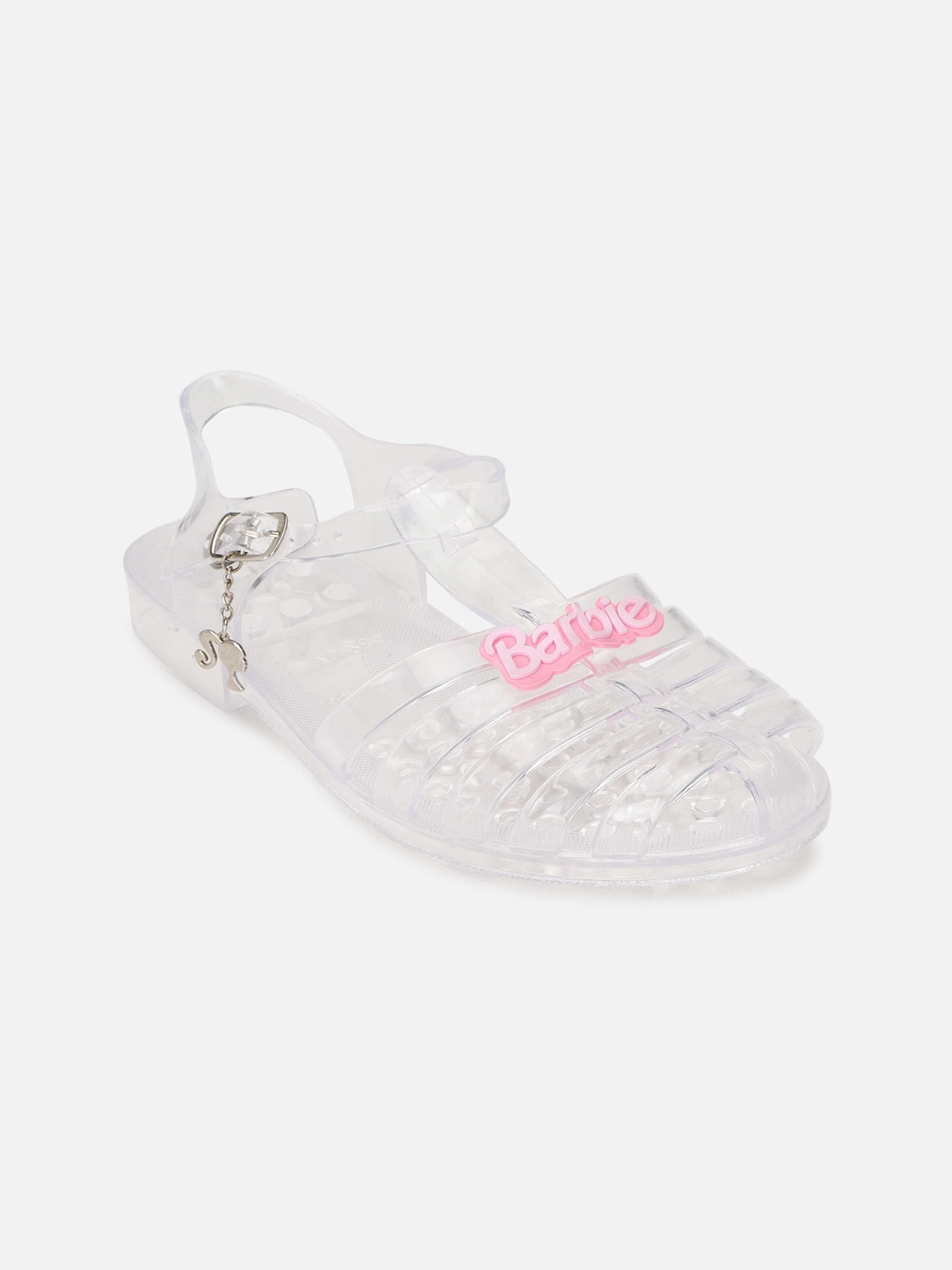 

FOREVER 21 Women White Mules with Buckles Flats