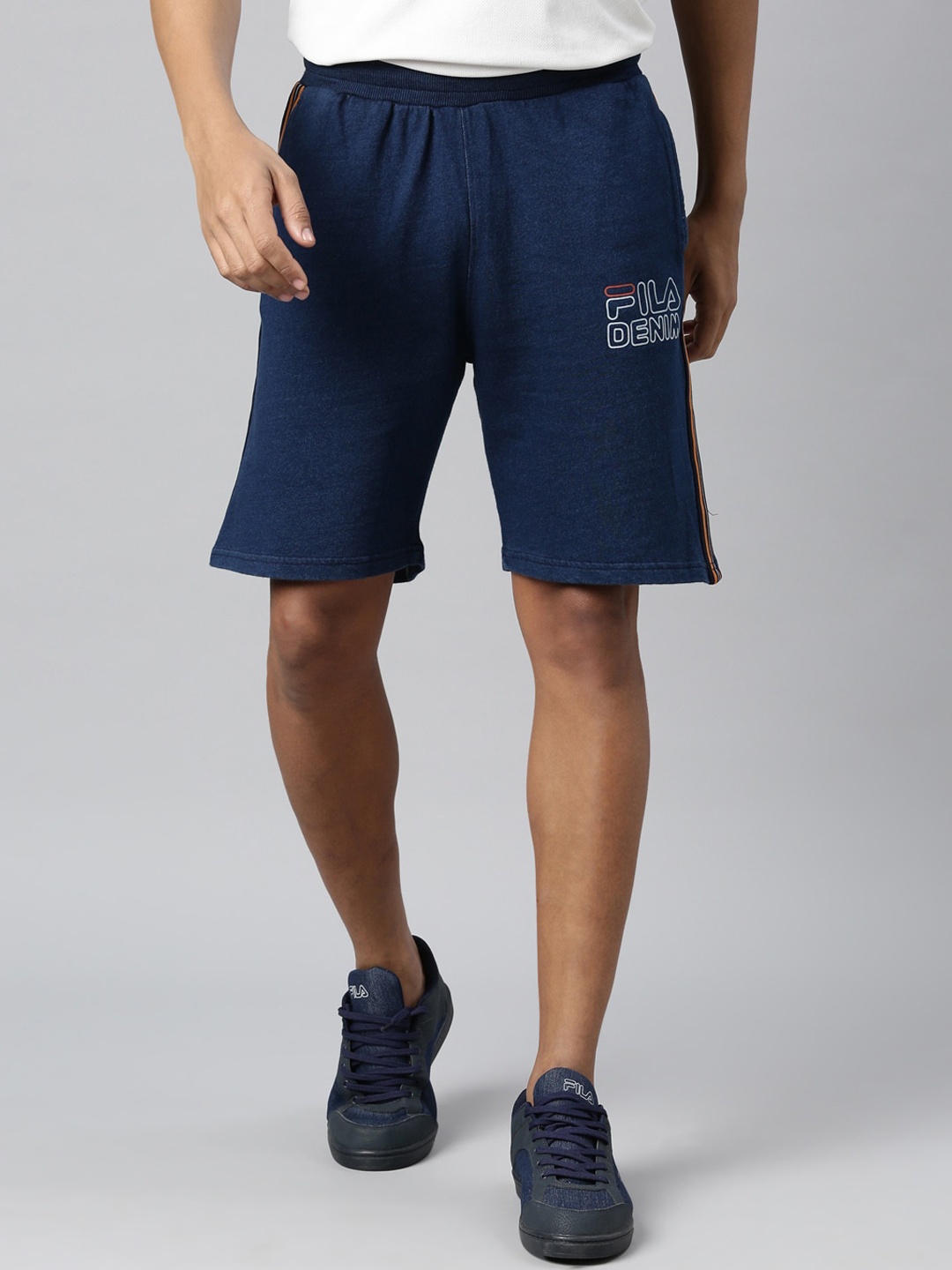 

FILA Men Solid Shorts, Blue