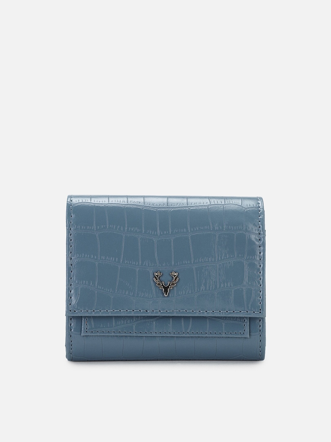 

Allen Solly Textured PU Two Fold Wallet, Blue