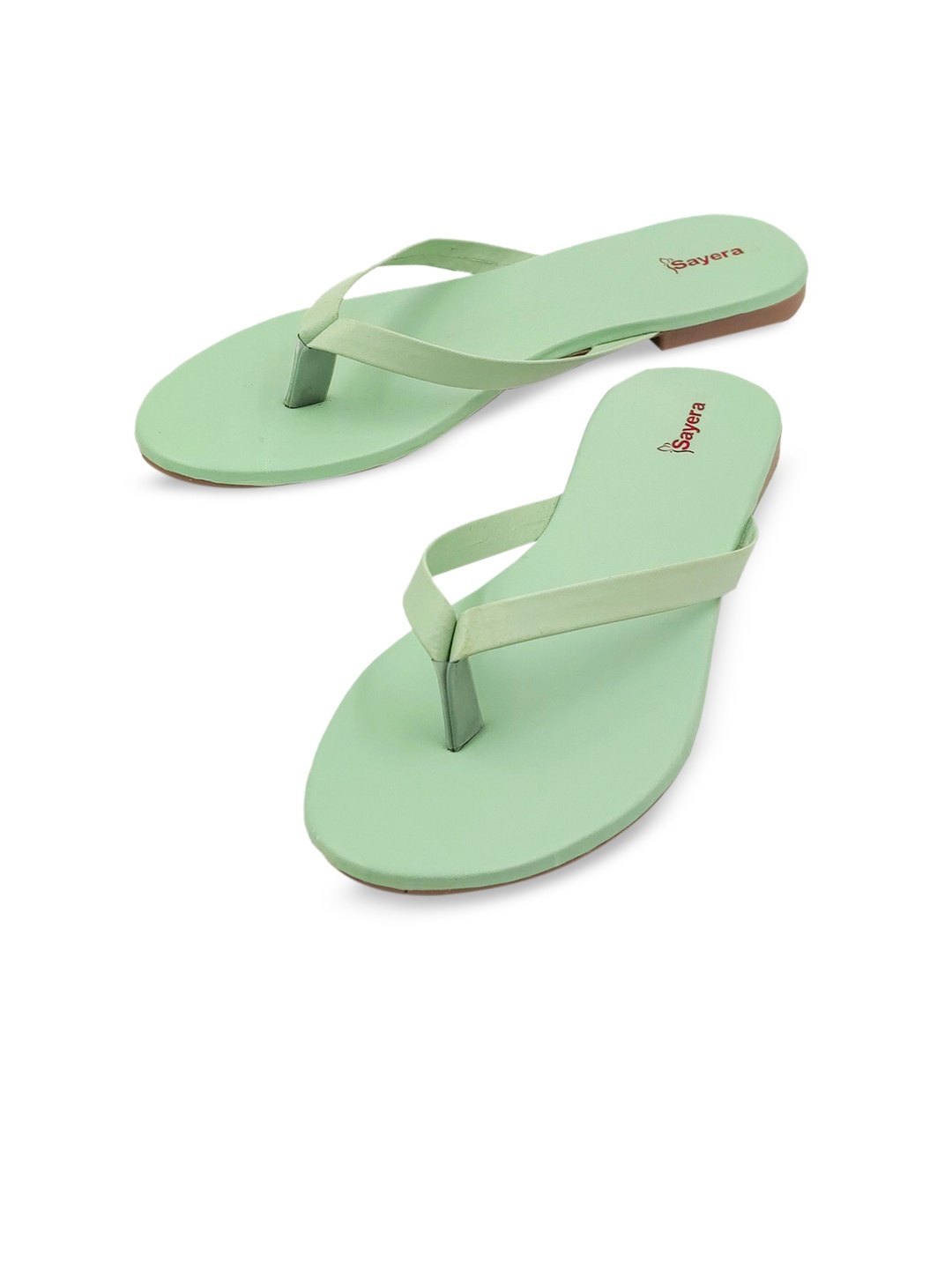 

Sayera Women Open Toe Flats, Green
