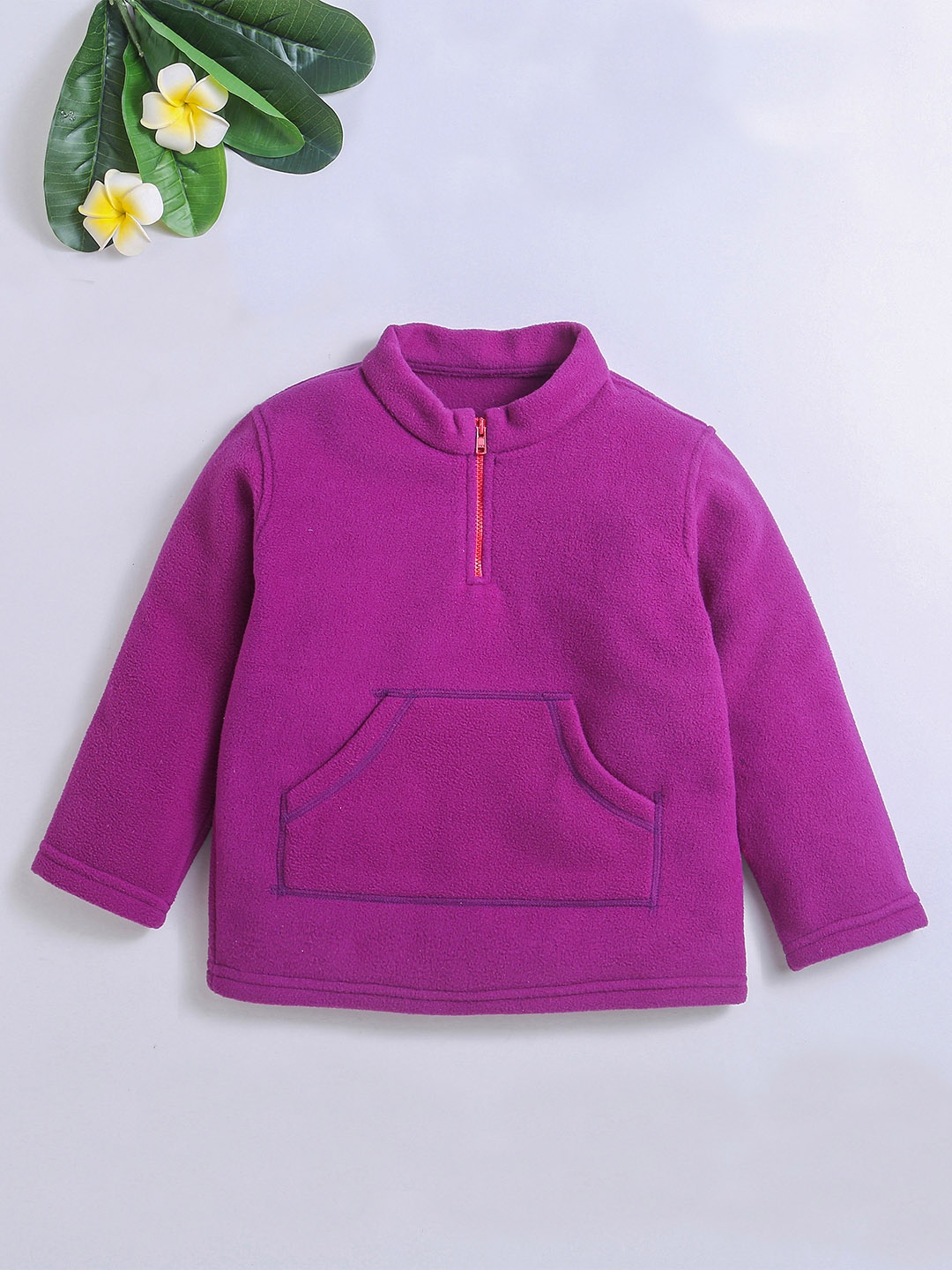 

Nino Bambino Unisex Kids Purple Solid Sweatshirt