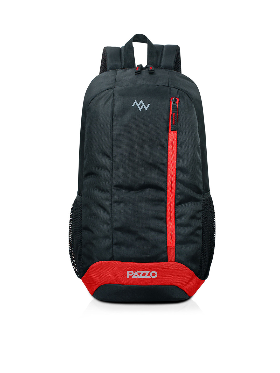 

PAZZO Unisex Solid Embroidered Backpack, Red