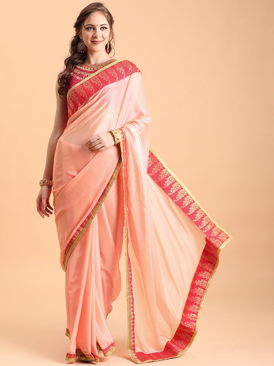 

Sangria Women Nude Sarees