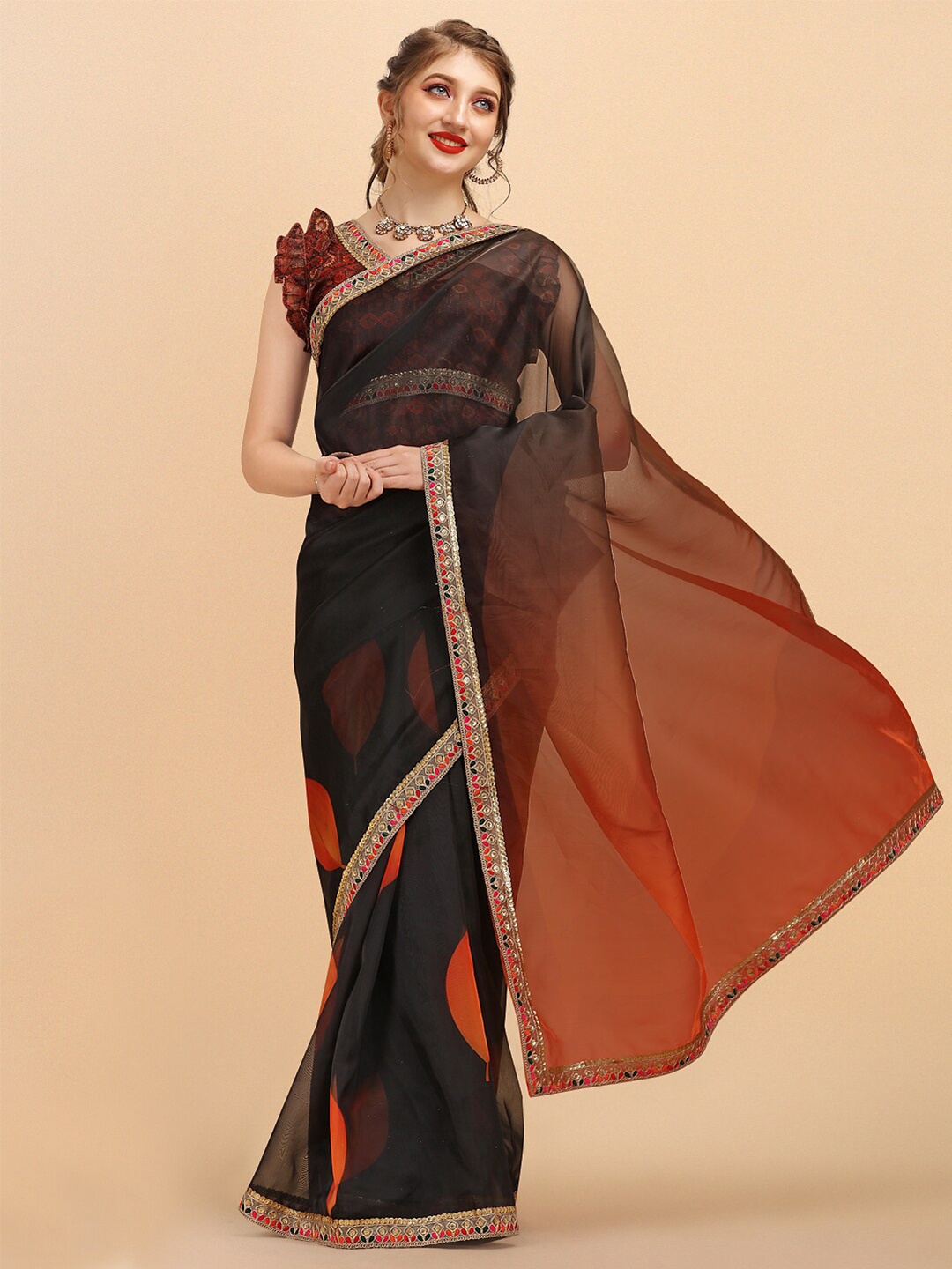 

Sangria Women Black Sarees