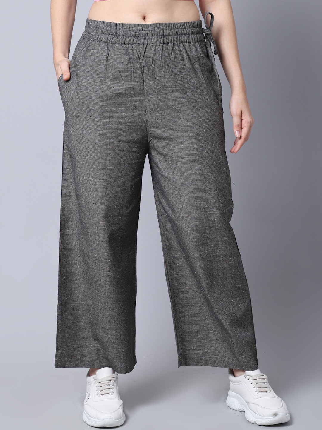 

GRACIT Women Grey Original Loose Fit Trousers