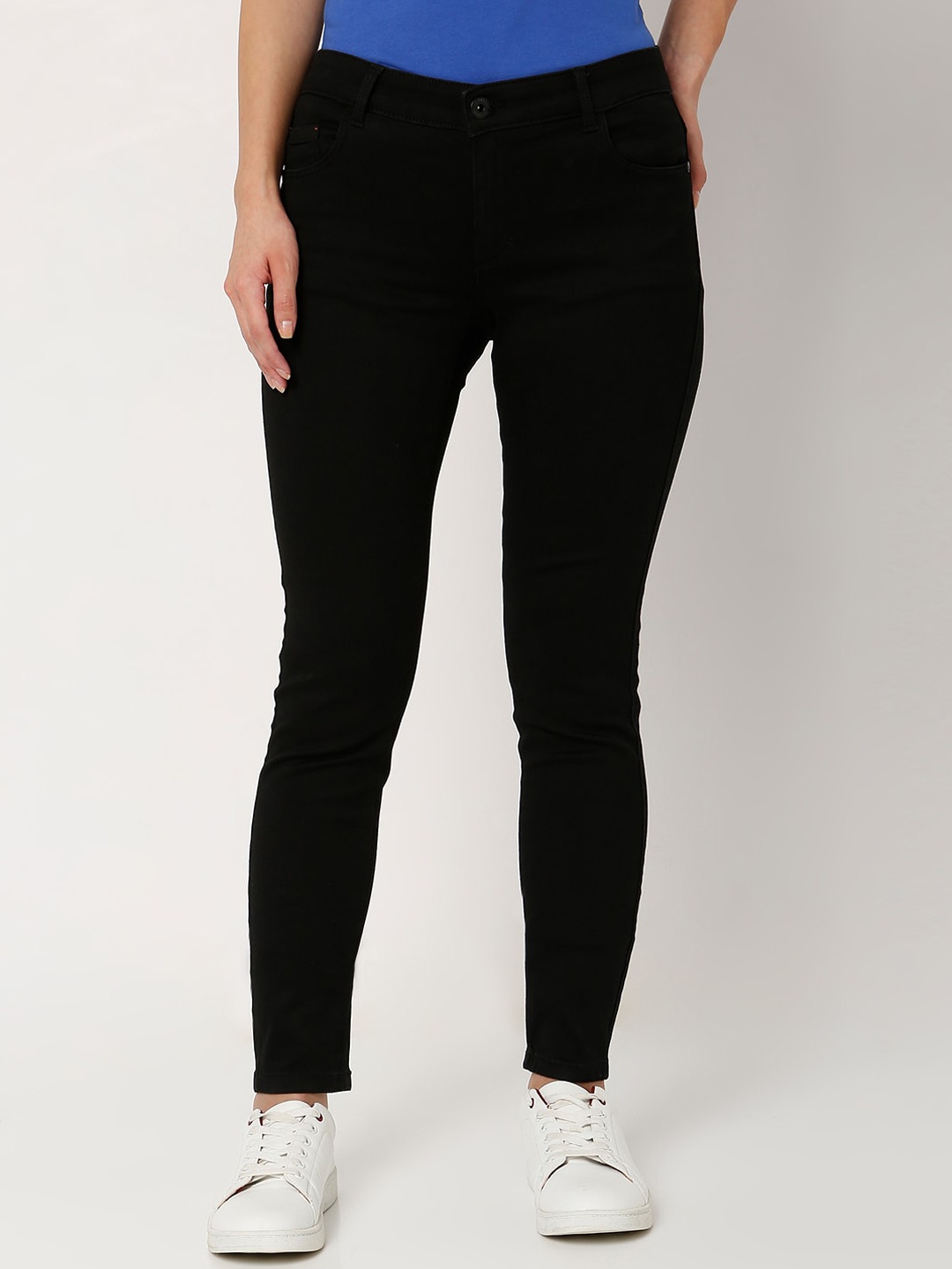 

Vero Moda Women Black Skinny Fit Mid Rise Jeans