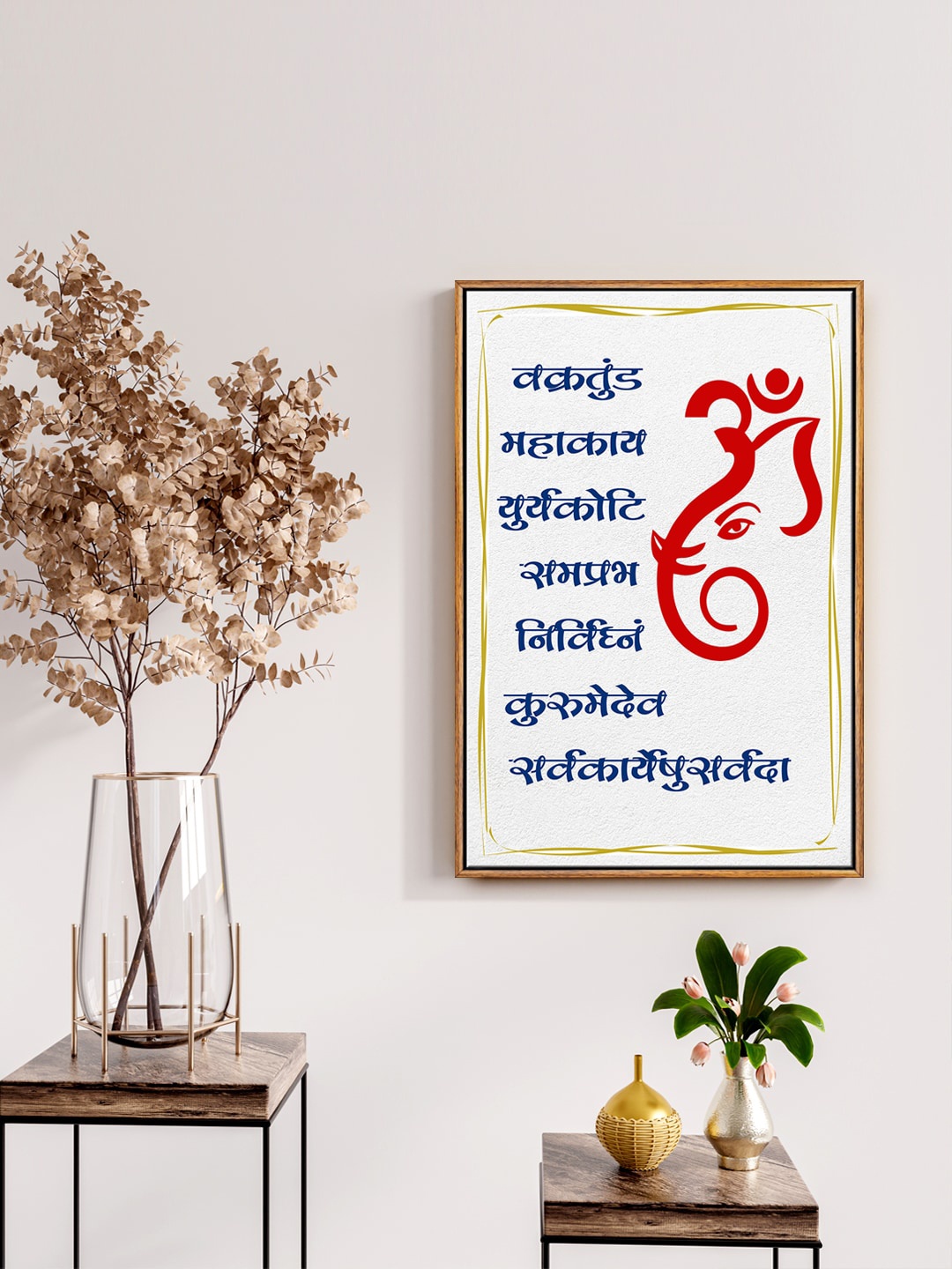 

999Store Grey Ganesha Painting Wall Art