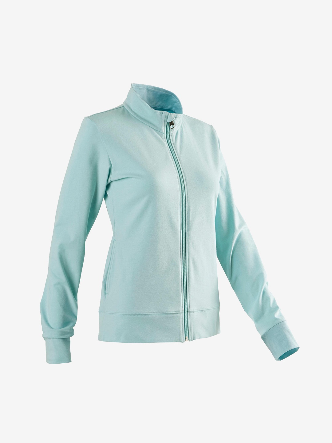 

NYAMBA By Decathlon Women Blue Solid Cotton Tailored Jacket