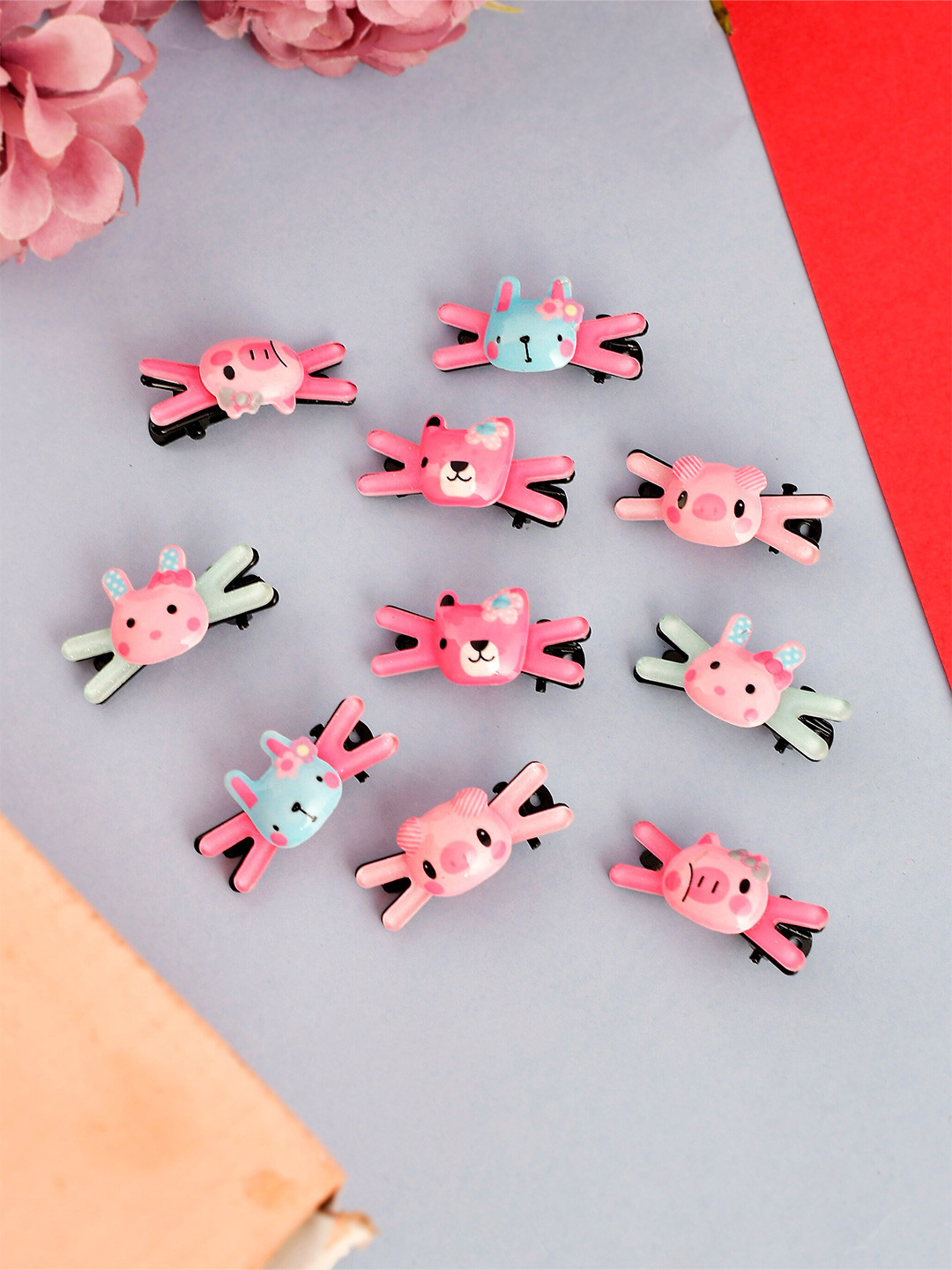

Silvermerc Designs Girls Embellished Alligator Hair Clip, Pink