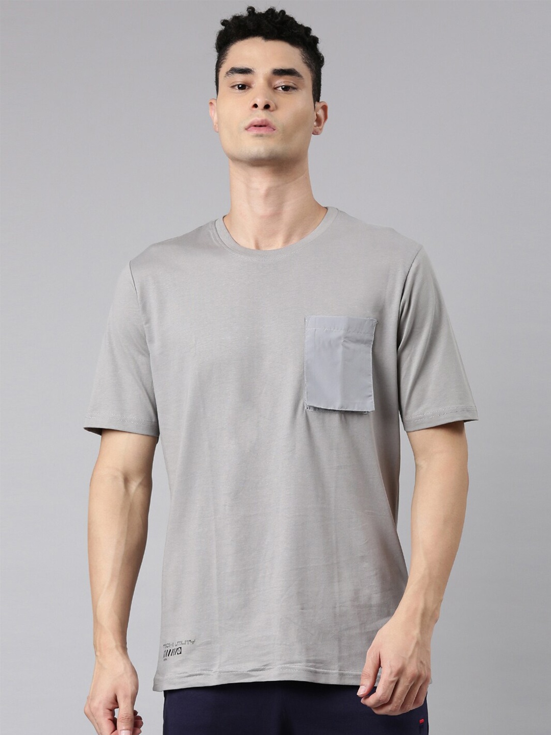 

FILA Men Grey Organic Cotton T-shirt