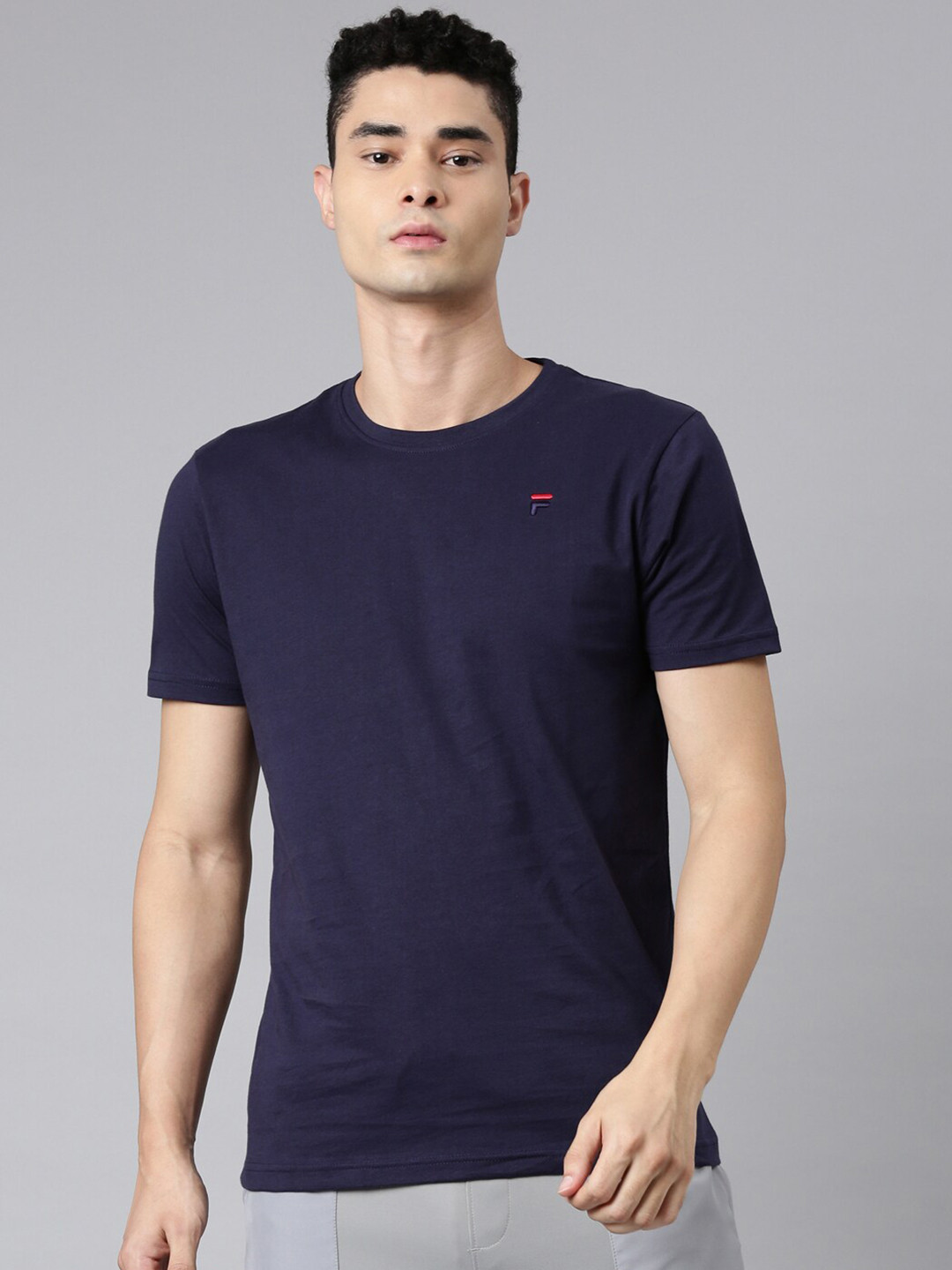 

FILA Men Blue Organic Cotton T-shirt