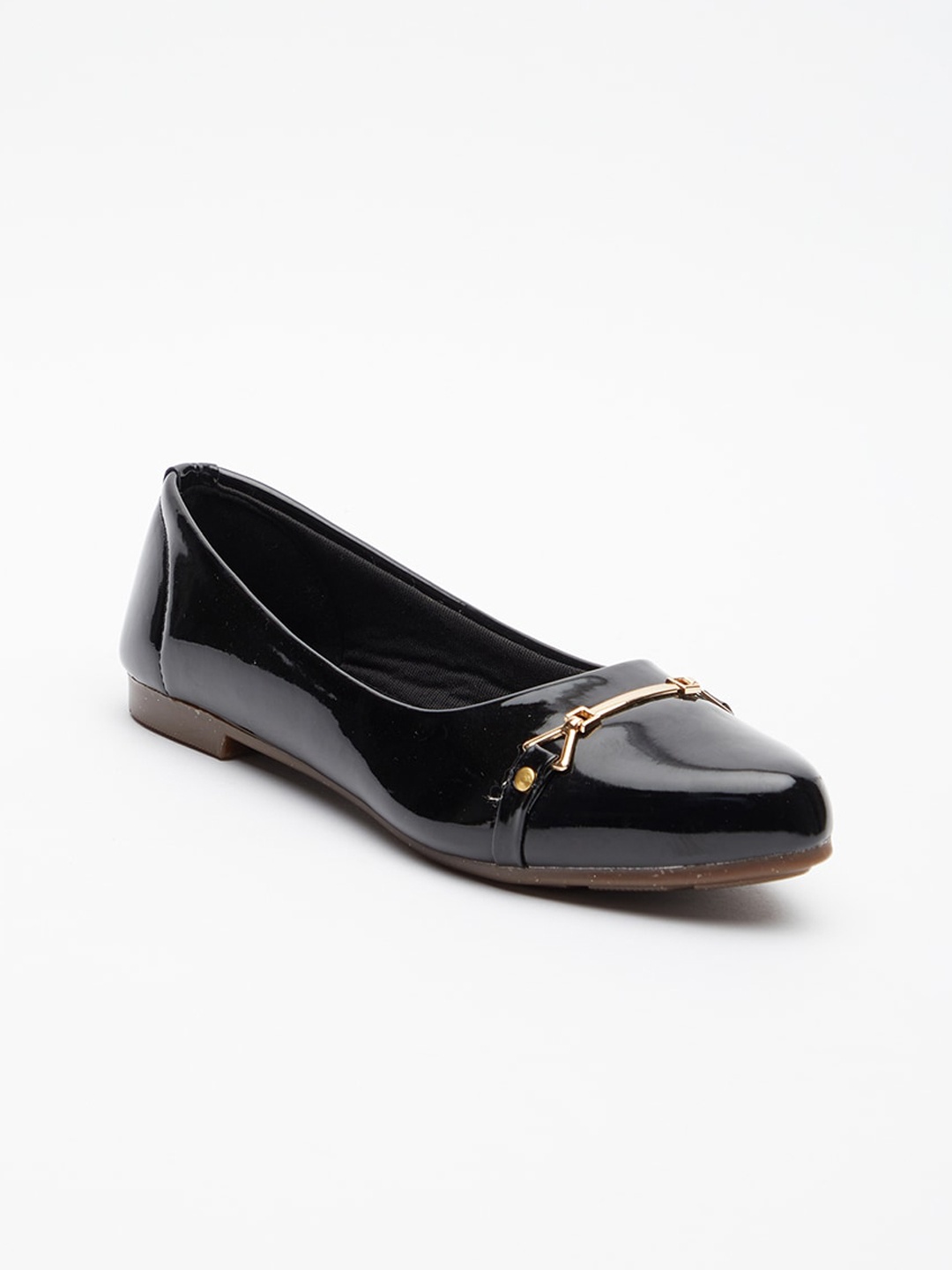 

Tokyo Talkies Women Black Solid Synthetic Ballerinas with Bows Flats