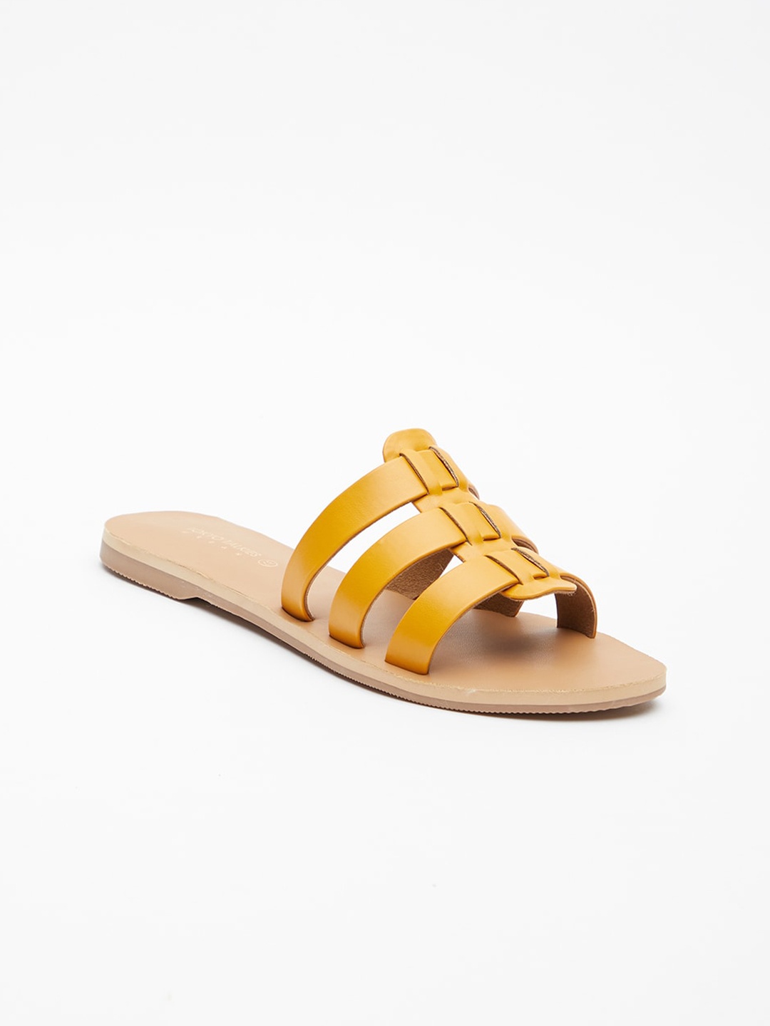 

Tokyo Talkies Women Open Toe Flats, Mustard