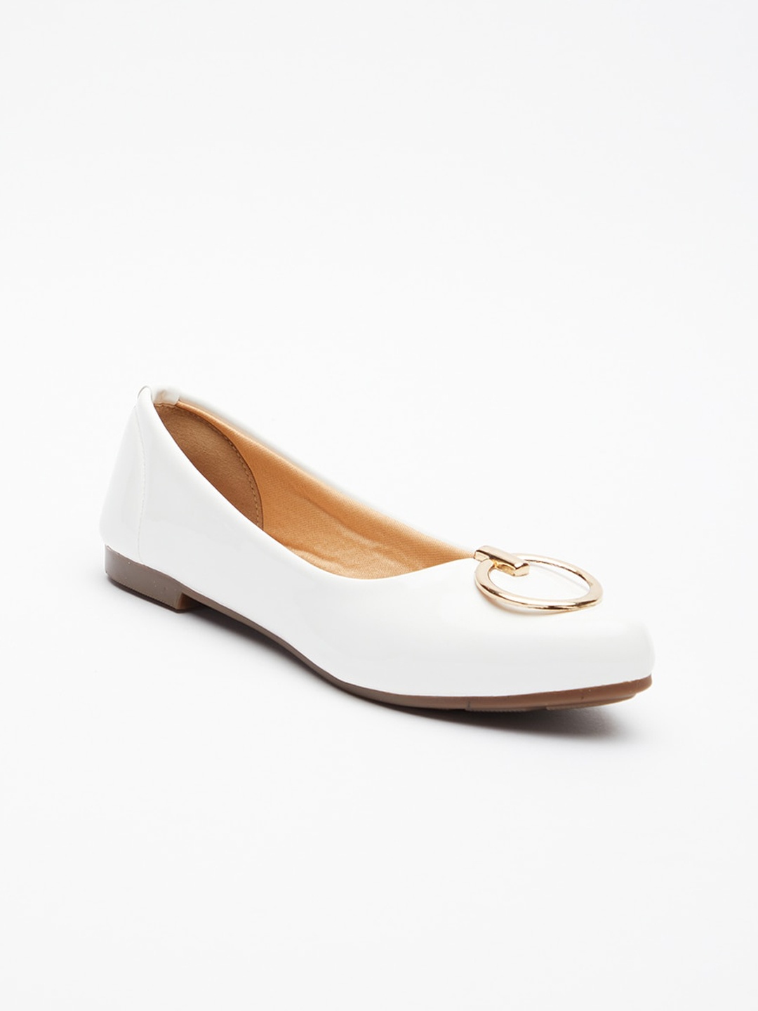 

Tokyo Talkies Women Embellished Ballerinas Flats, White