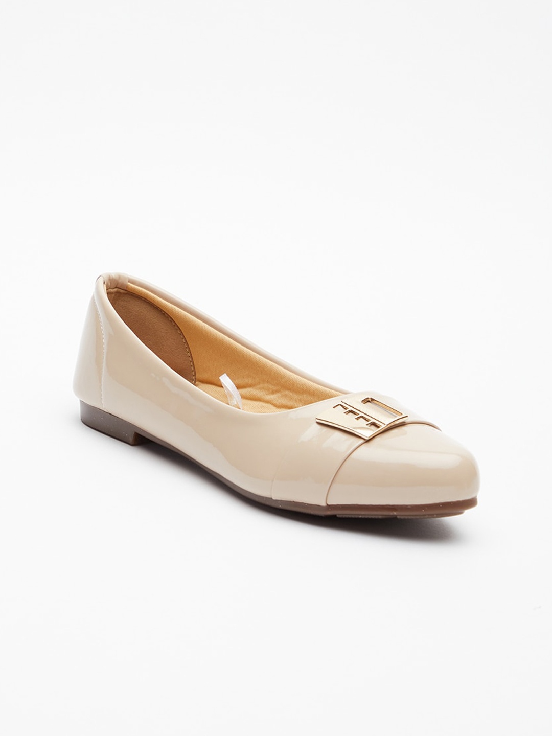 

Tokyo Talkies Women Embellished Ballerinas Flats, Beige