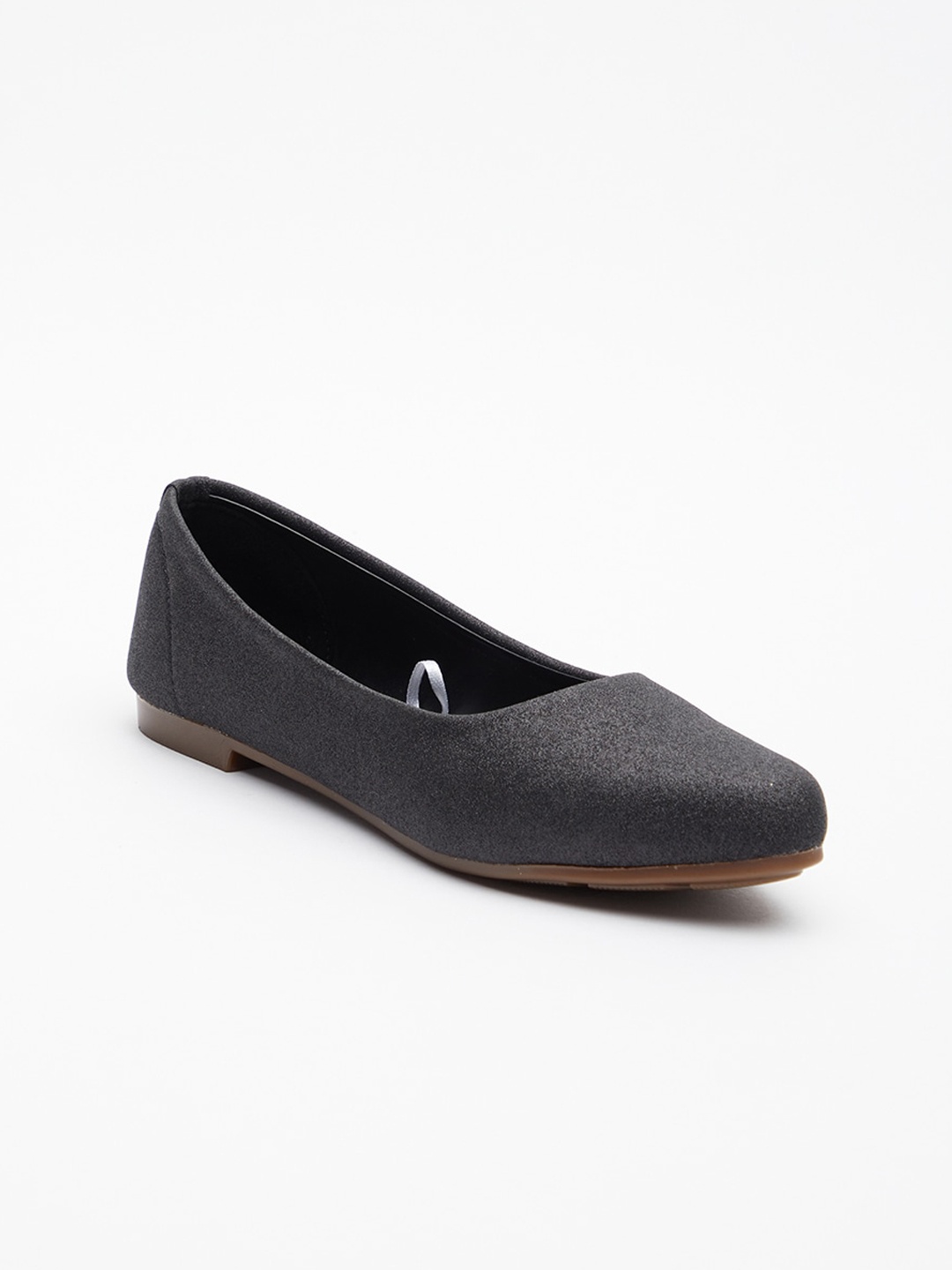

Tokyo Talkies Women Textured Ballerinas Flats, Black