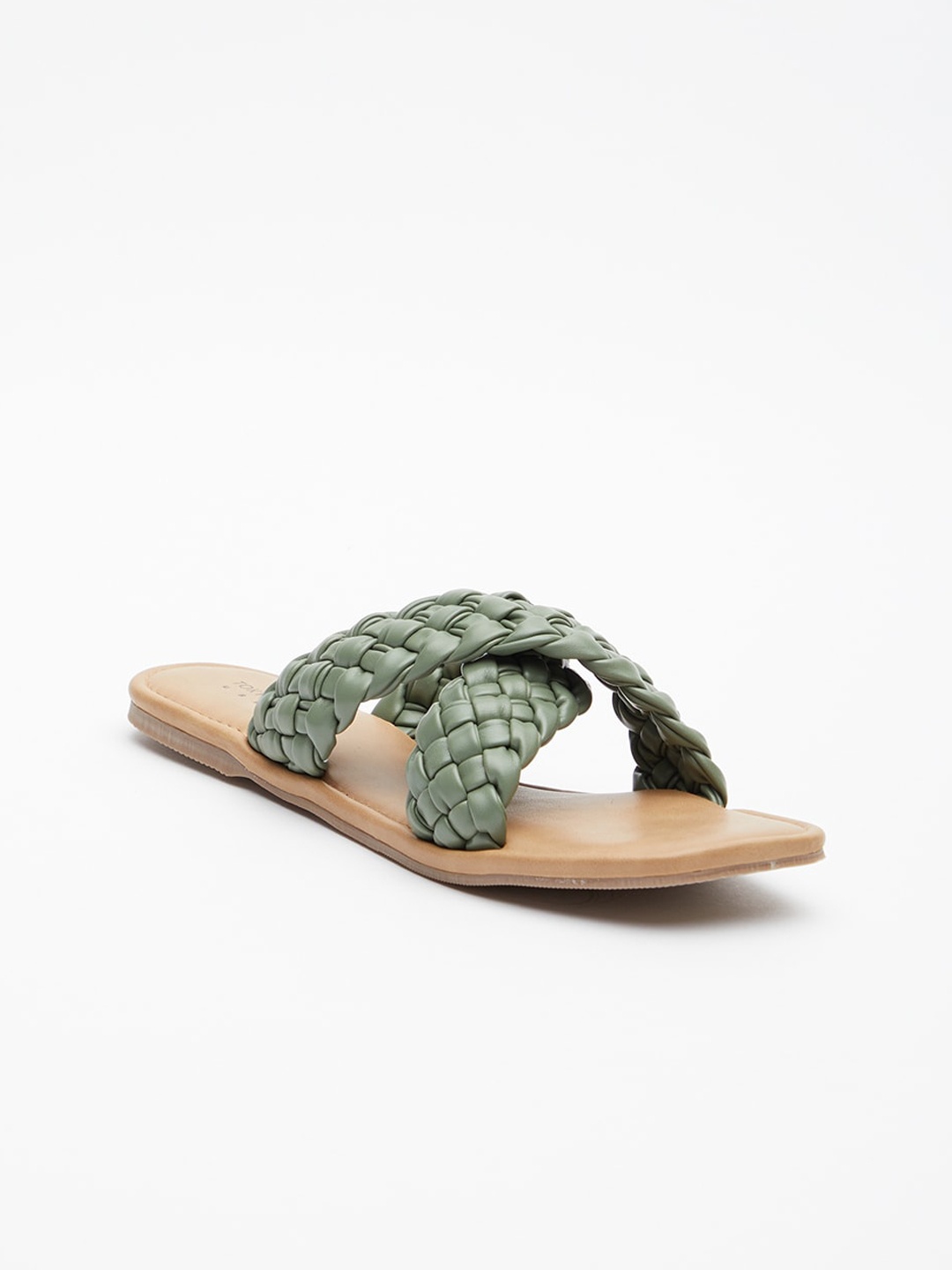 

Tokyo Talkies Women Open Toe Flats, Green