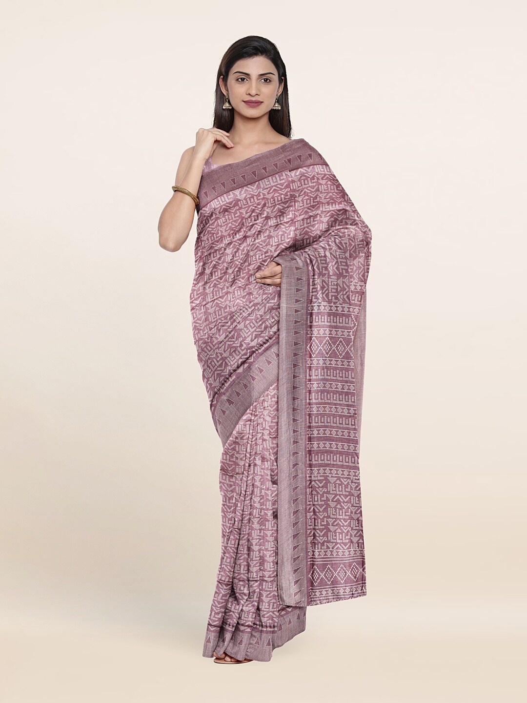 

Pothys Lavender Saree