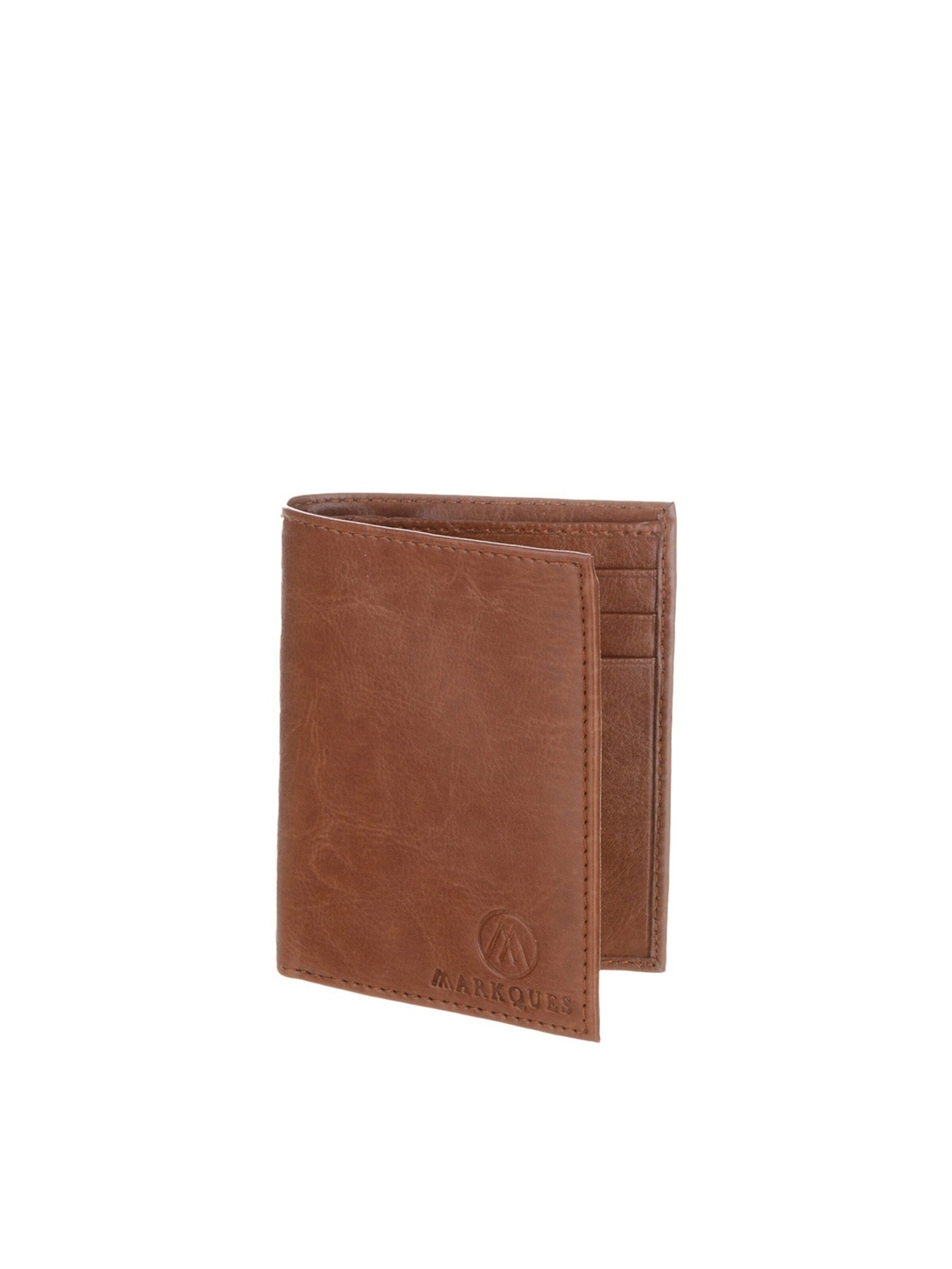 

MARKQUES Men Leather Card Holder with SIM Card Holder, Tan