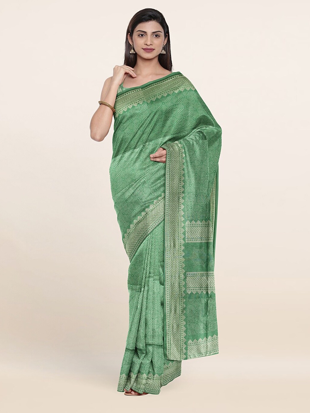 

Pothys Green Saree