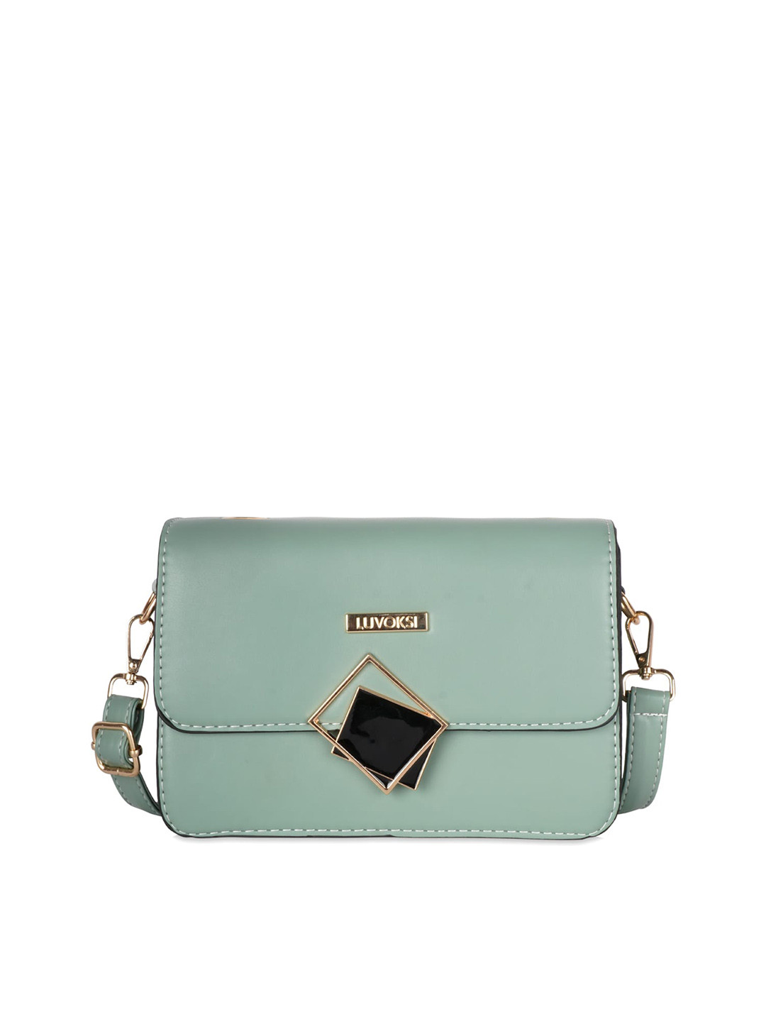 

Luvoksi Green PU Structured Sling Bag
