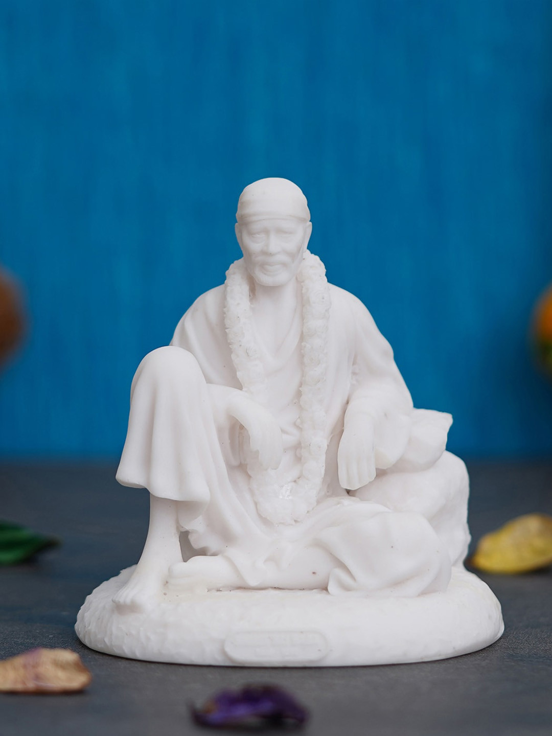 

eCraftIndia White Decorative Sai Baba Idol Statue Showpiece