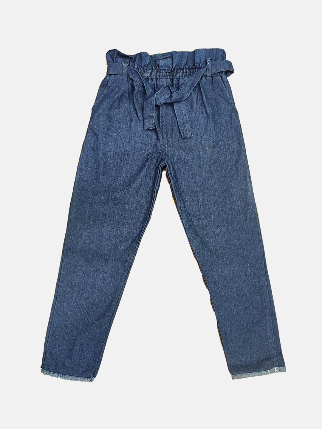 

PINVE Girls Blue Comfort Stretchable Drawstring Jeans
