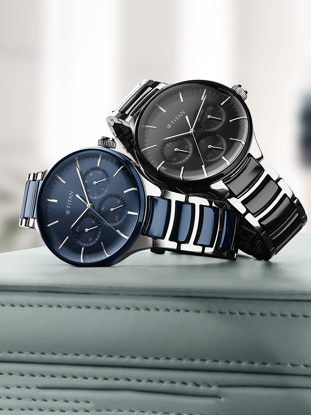 

Titan Men Black Dial Stainless Steel Bracelet Style Straps Analogue Watch- 90148KD01