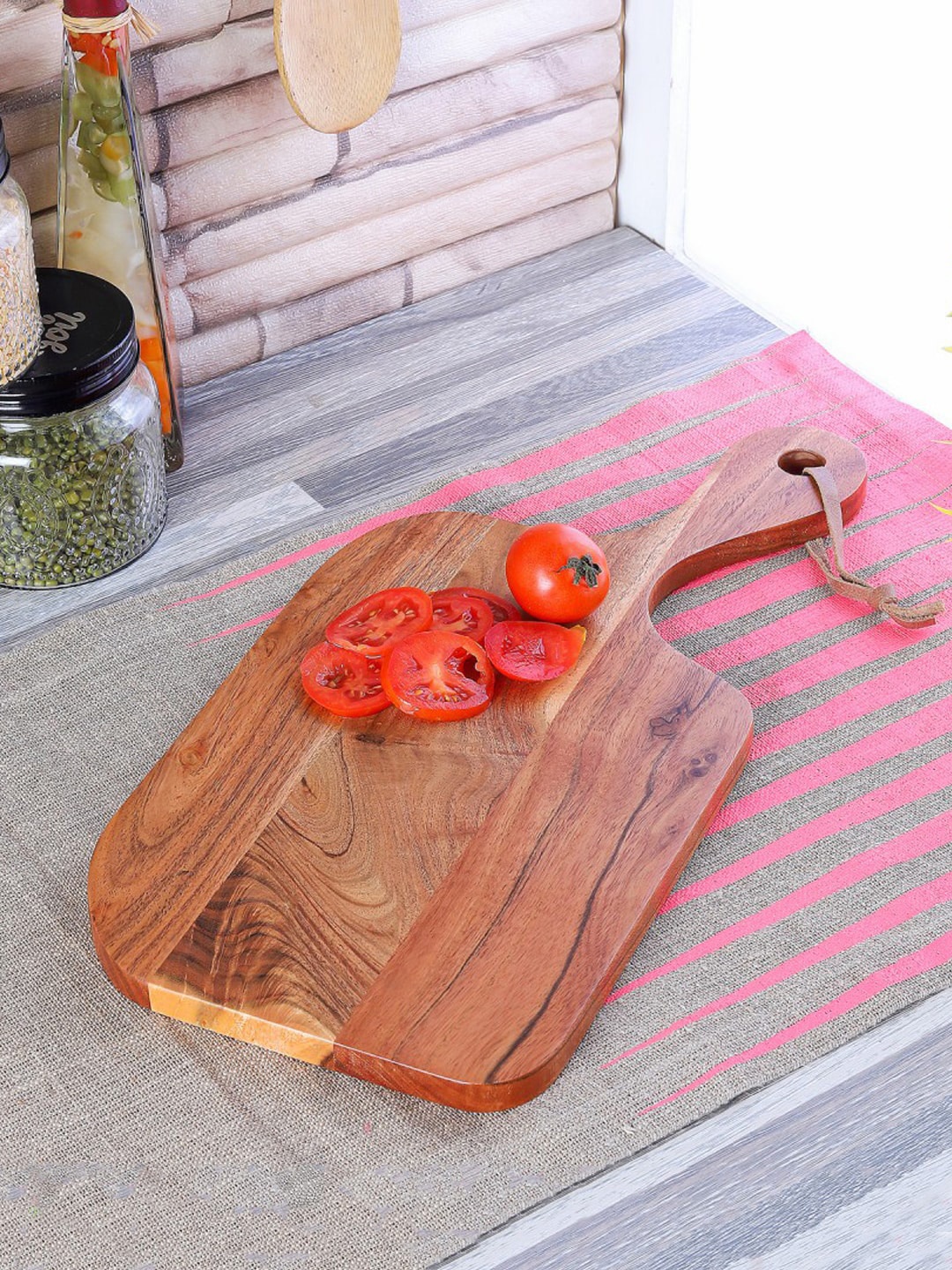 

BRICK BROWN Brown Solid Chopping Board
