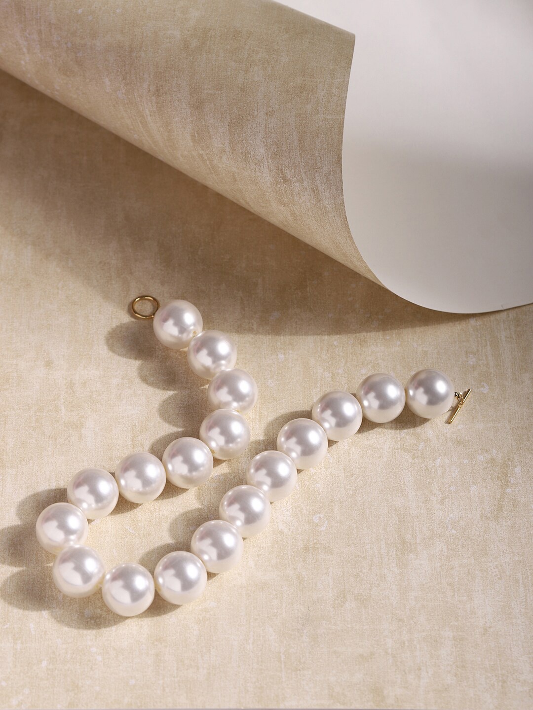 

RITU SINGH Women Gold-Toned & White Gold-Plated Handcrafted Necklace