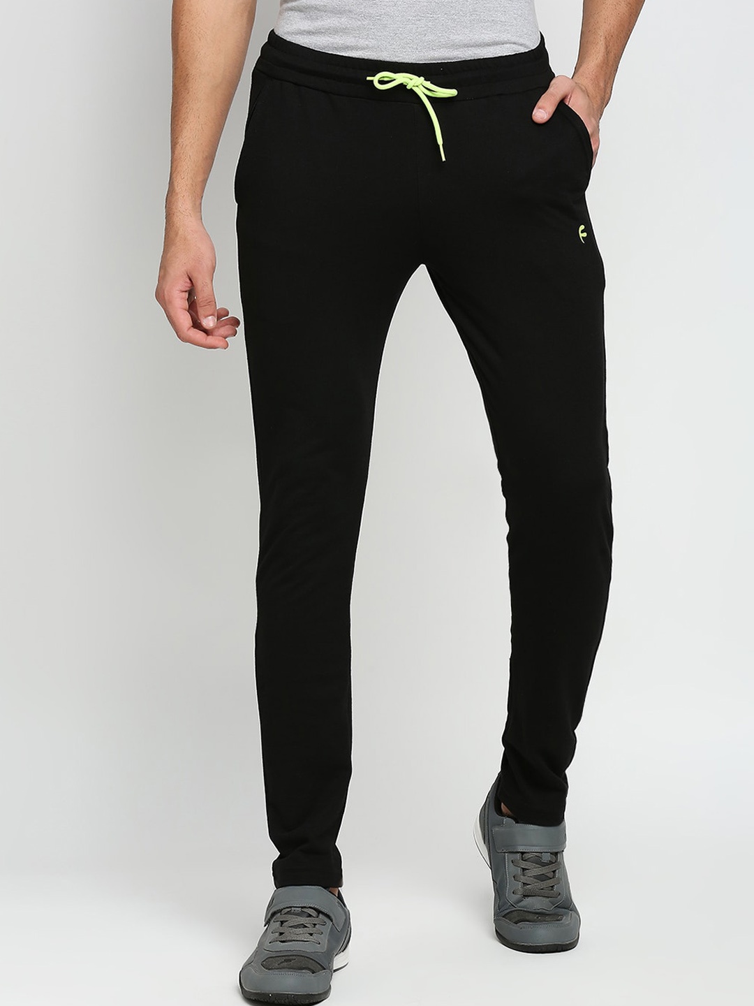 

FiTZ Men Black Solid Anti Odour Slim-Fit Track Pant