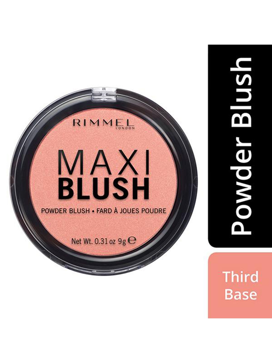 

Rimmel London Maxi Highly-Pigmented Powder Blush - Third Base 001, Pink