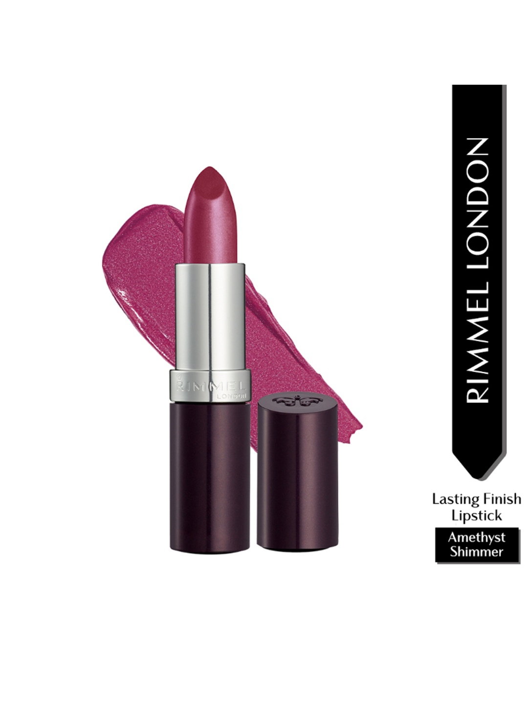 

Rimmel London Long Lasting Finish Creamy Lipstick 4 g - Amethyst Shimmer, Purple