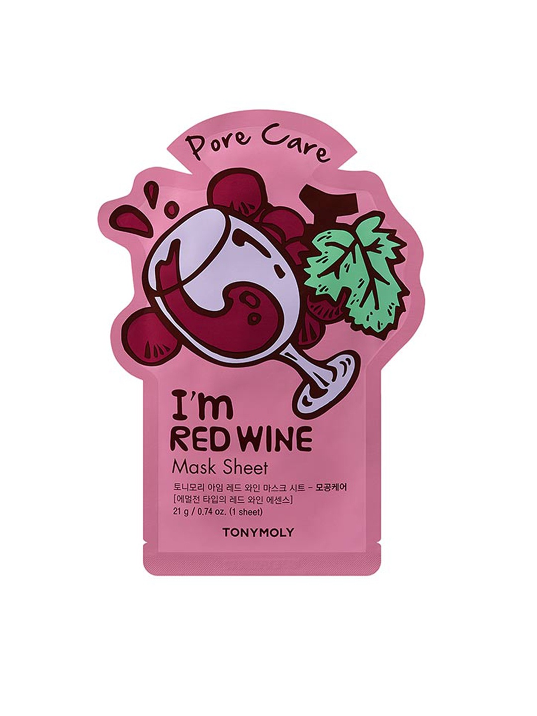 

TONYMOLY I'm Red Wine Pore Care Mask Sheet, Transparent