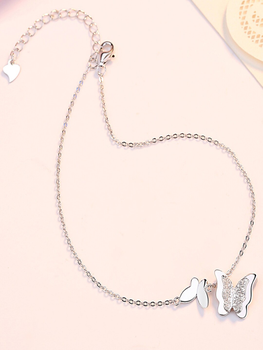 

UNIVERSITY TRENDZ 18k Silver-Plated Butterfly-shaped Pendant
