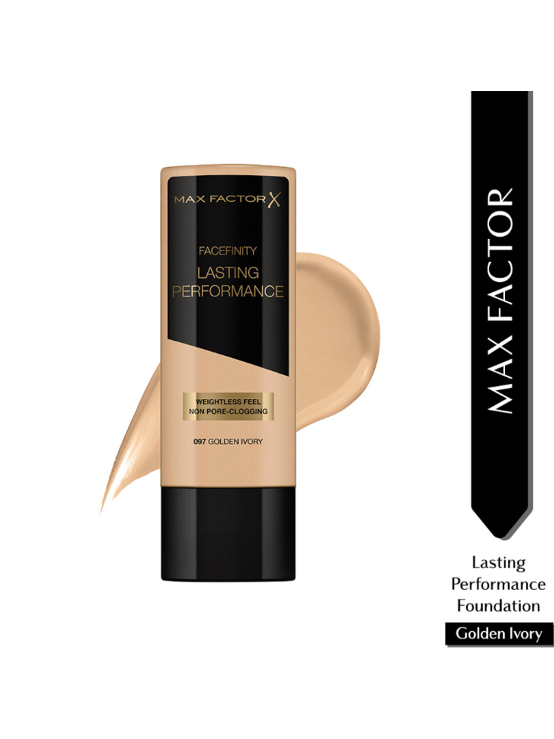 

Max Factor Facefinity Lasting Performance Weightless Non-Pore Clogging Foundation 35ml - Golden Ivory 097, Beige