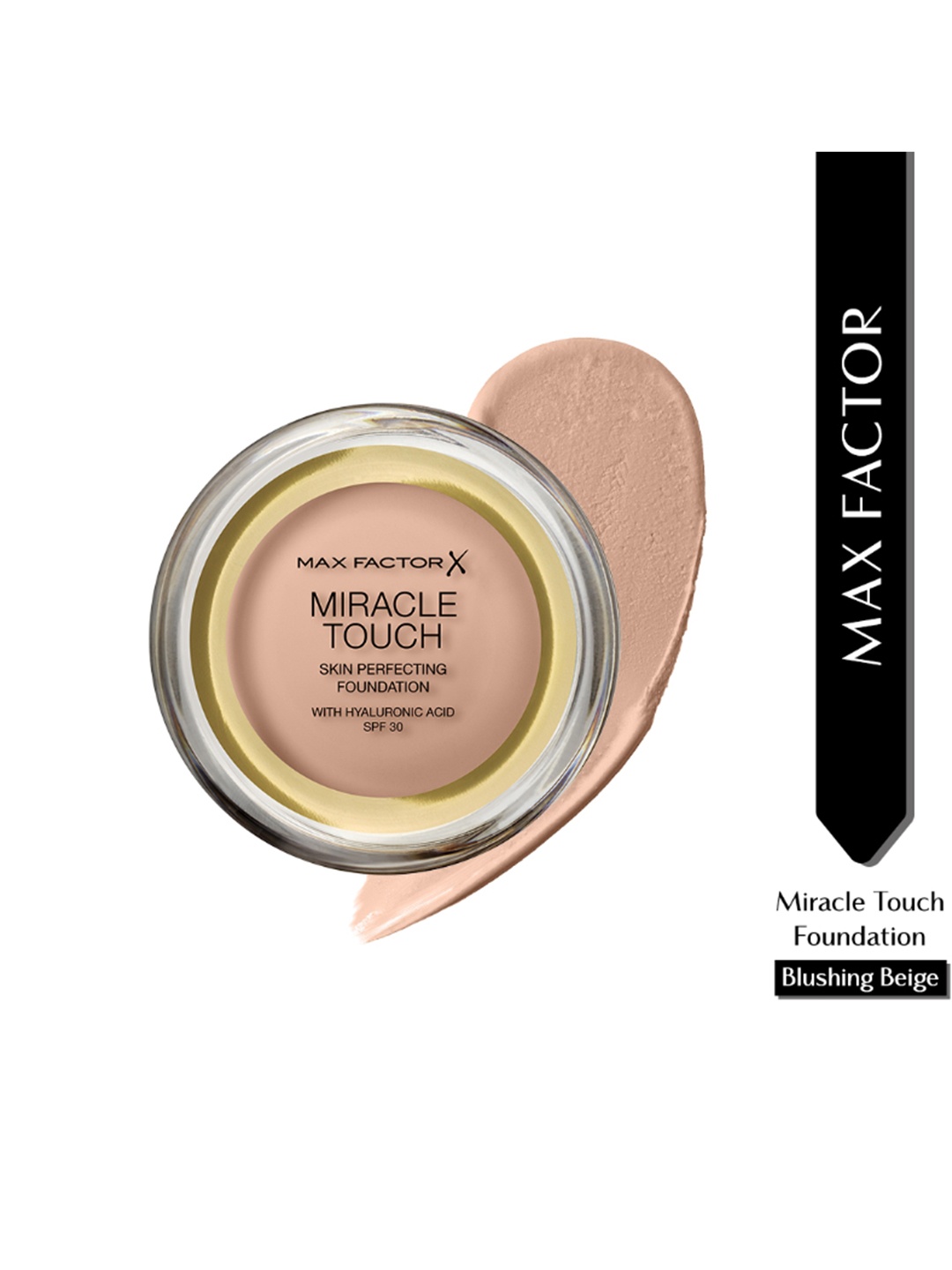 

Max Factor Miracle Touch SPF 30 Skin Perfecting Foundation with Hyaluronic Acid 11.5g - Blushing Beige