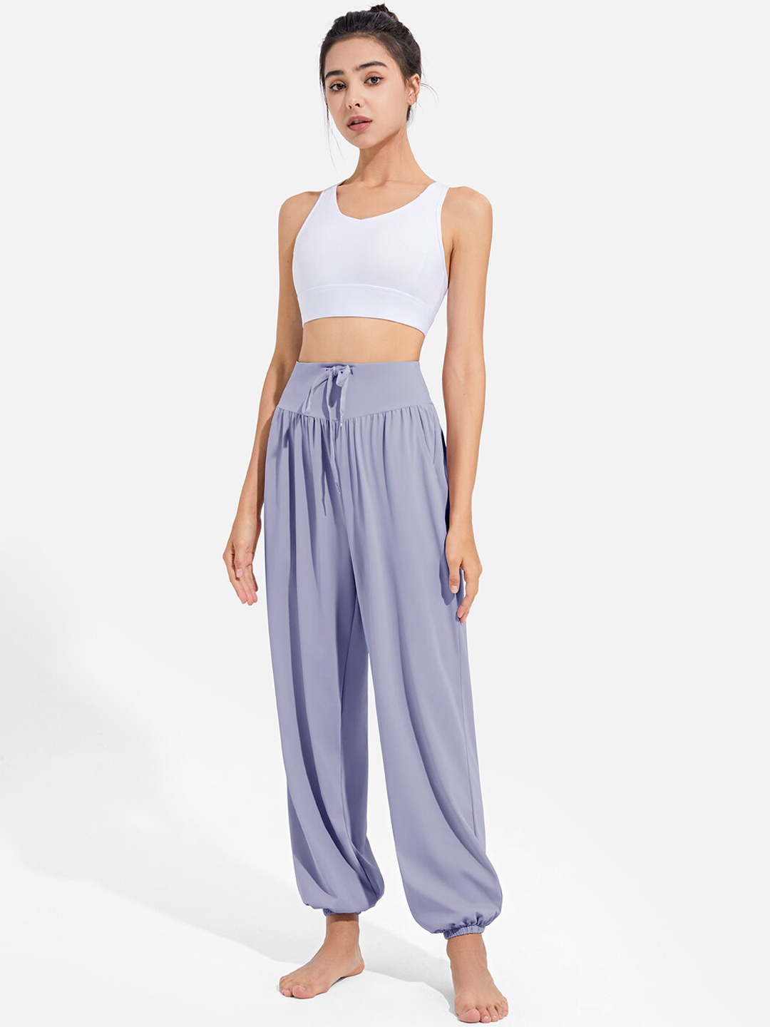 

JC Collection Women Blue Pleated Trousers