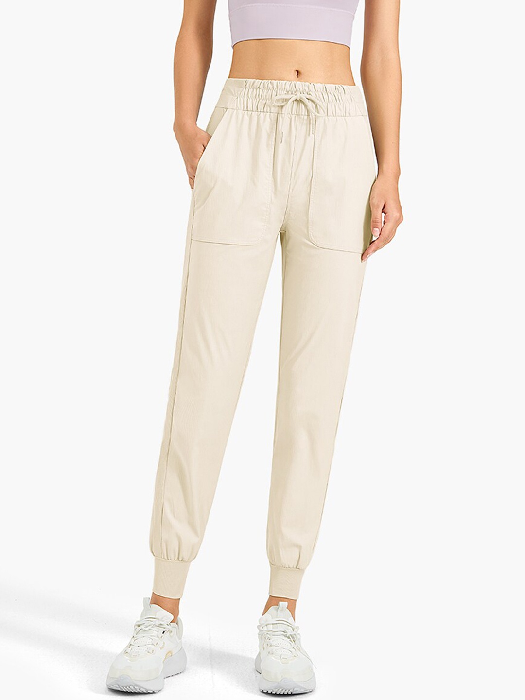 

JC Collection Women Yellow Solid Relaxed-Fit Joggers