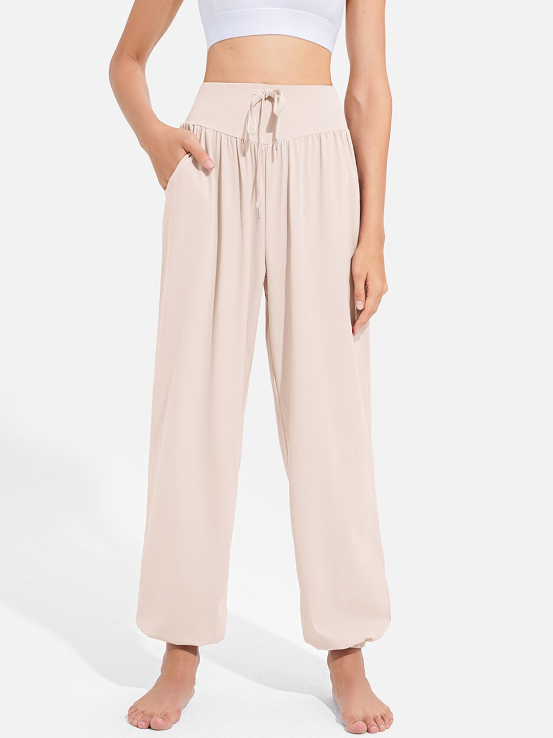 

JC Collection Women Beige Joggers Lounge Pants