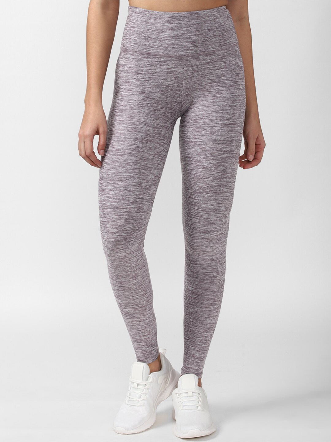 

FOREVER 21 Women Purple Textured Leggings